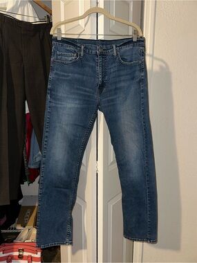 Levi's 513 Men's Dark Blue Slim Straight Jeans